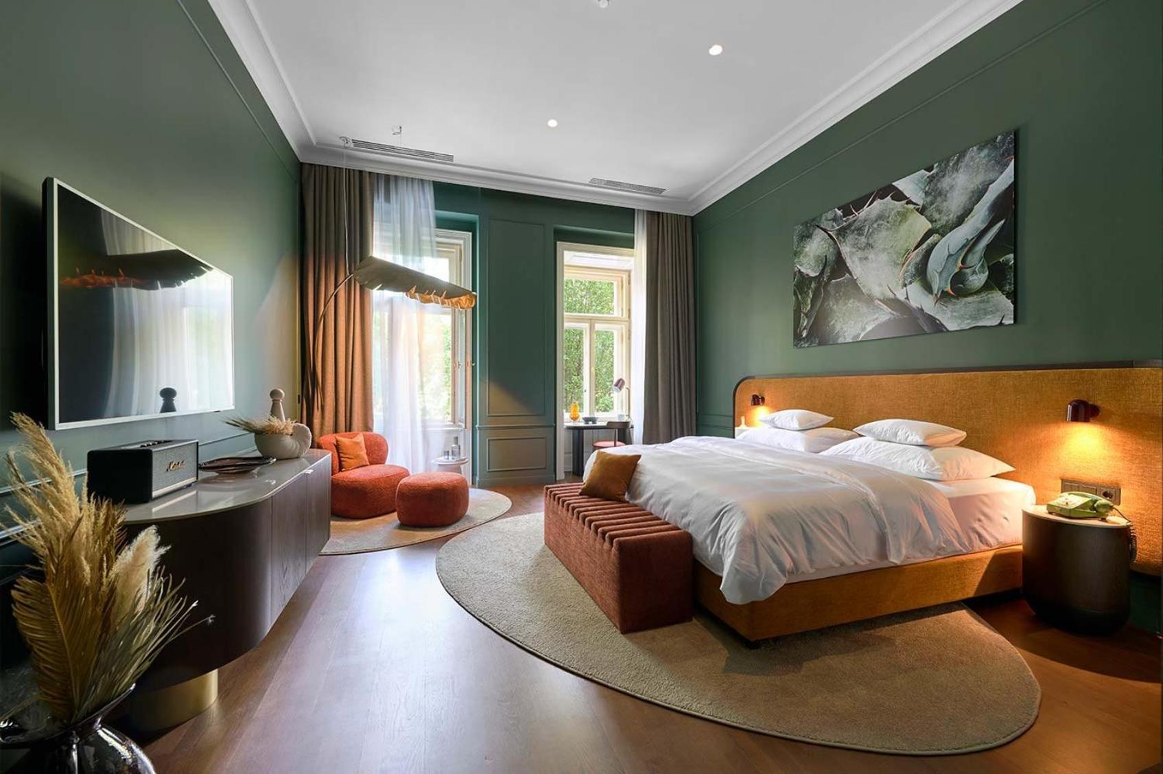 Verno House Budapest, Vignette Collection By Ihg Exteriér fotografie A bedroom at the hotel